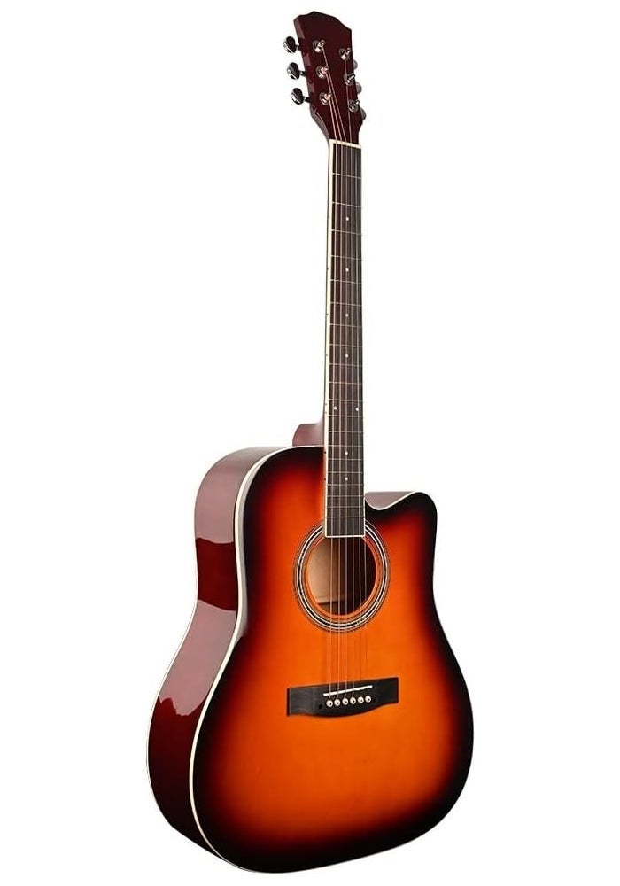 MegArya G38 Acoustic Guitar 38 Inch - High Glossy Finish - Image 1