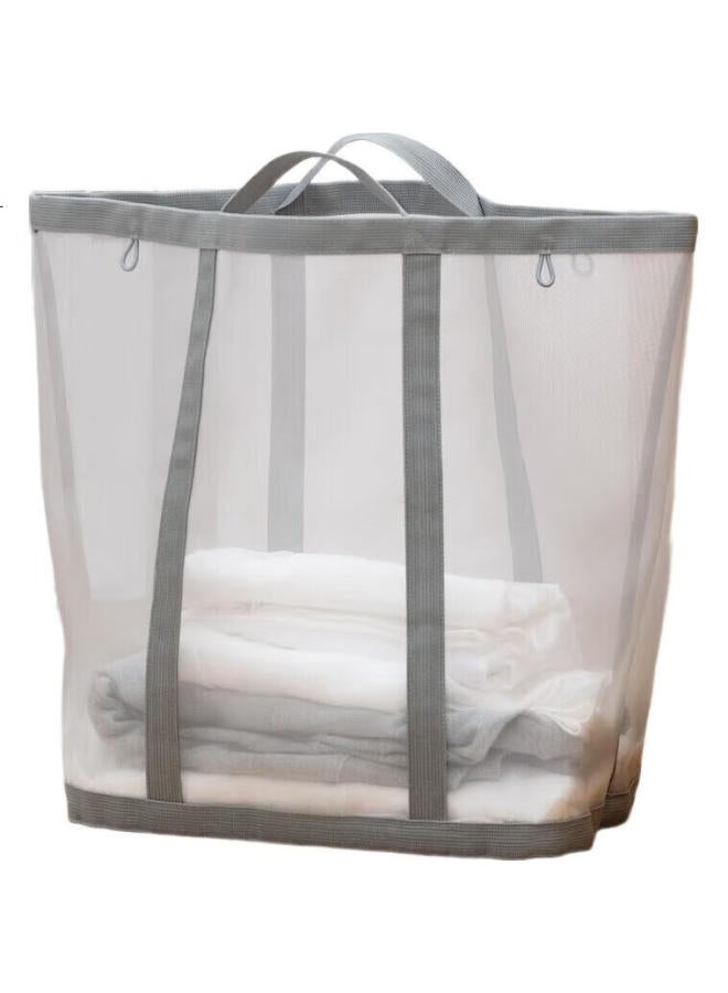 MUJI (موجي) سلة غسيل قطنية شبكية إصدار محدود - Image 3