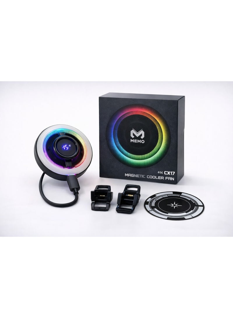 MEMO CX17 Magnetic Cooler Fan – Powerful Mobile Phone Cooling Solution - Image 1