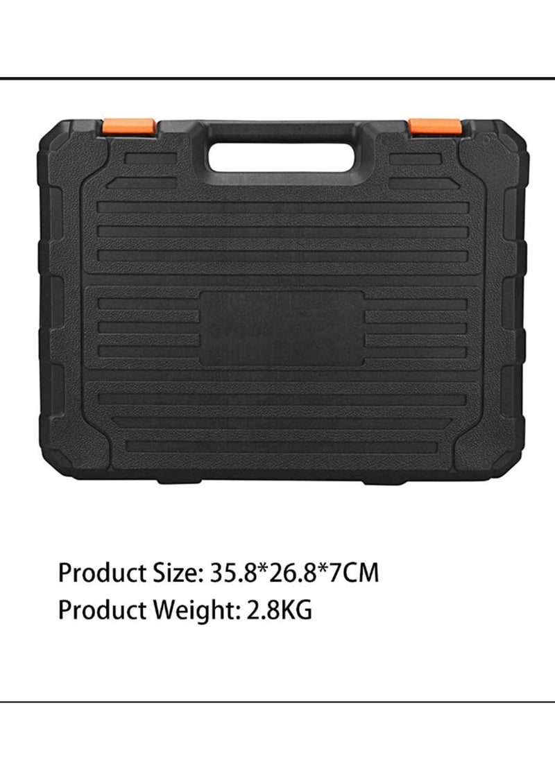 Arabest - 46-pcs Hand Tool Household Tool Kits Home,DIY and Professional Use,Auto Repair Tool Set, with Plastic Toolbox Storage Case - Image 1