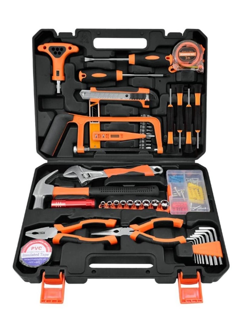 Arabest - 46-pcs Hand Tool Household Tool Kits Home,DIY and Professional Use,Auto Repair Tool Set, with Plastic Toolbox Storage Case - Image 1