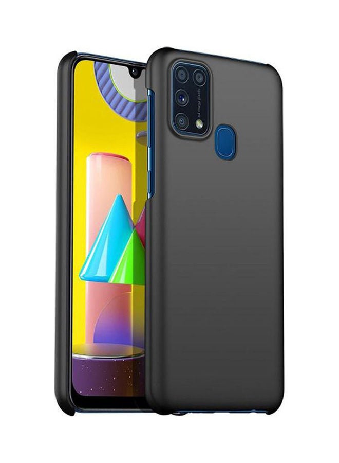 NIBEMINENT For Samsung Galaxy M31 Matte Silky Hard Shell AllInclusive AntiFall Mobile Phone Case Cover Black