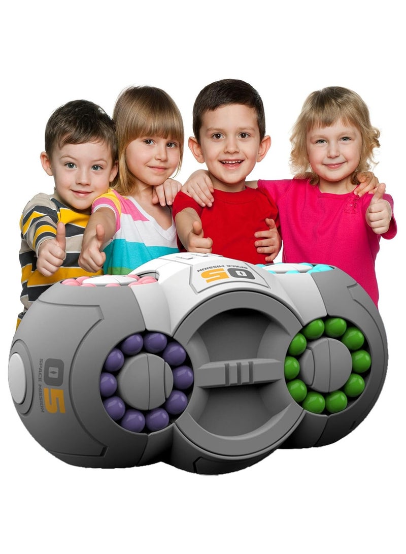 8 Sided Rotating Magic Bean Cube Anti-Stress Toys Learning Educational Stress Relief Puzzle for Kids - Image 1