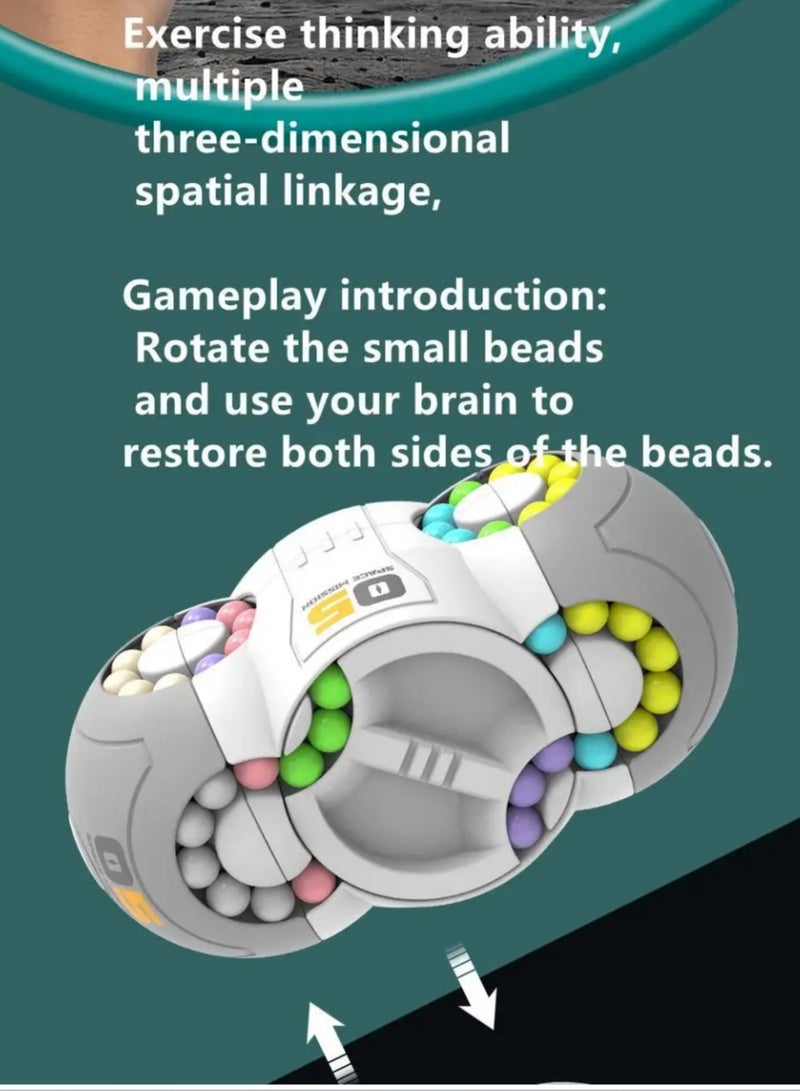 8 Sided Rotating Magic Bean Cube Anti-Stress Toys Learning Educational Stress Relief Puzzle for Kids - Image 4