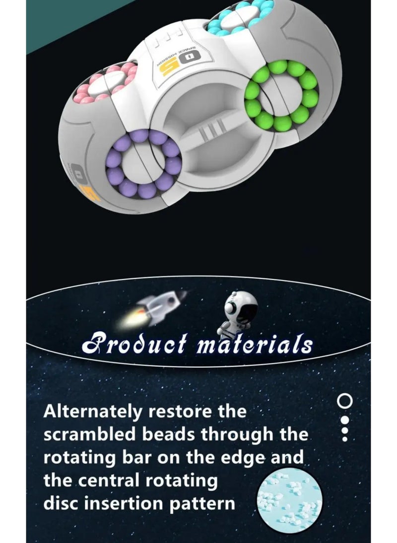 8 Sided Rotating Magic Bean Cube Anti-Stress Toys Learning Educational Stress Relief Puzzle for Kids - Image 5