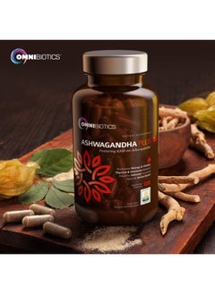 OmniBiotics Ashwagandha Organic Capsules Clinical Strength 1300 Mg With Ksm66 Ashwagandha Extract 120 Vegan Capsules Natural Stress Relief Supplement  - Image 5