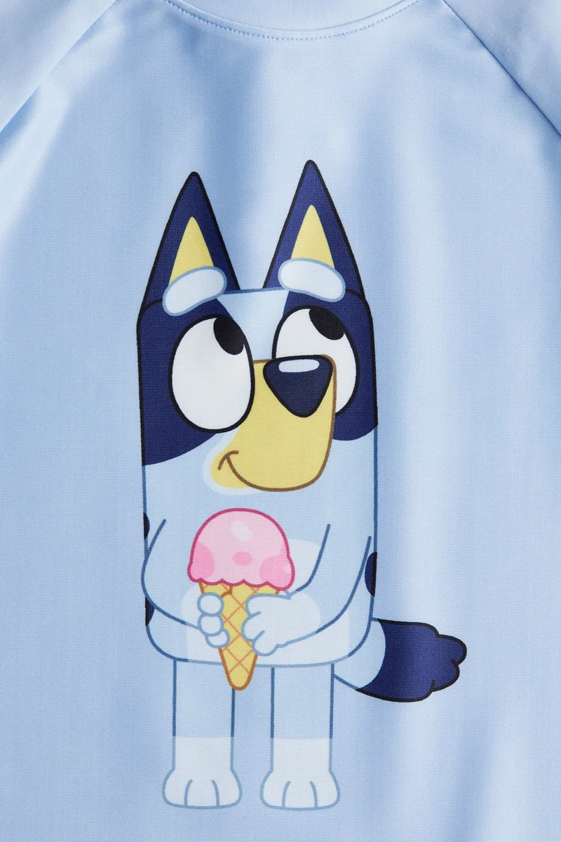 H&M UPF 50 printed swim top