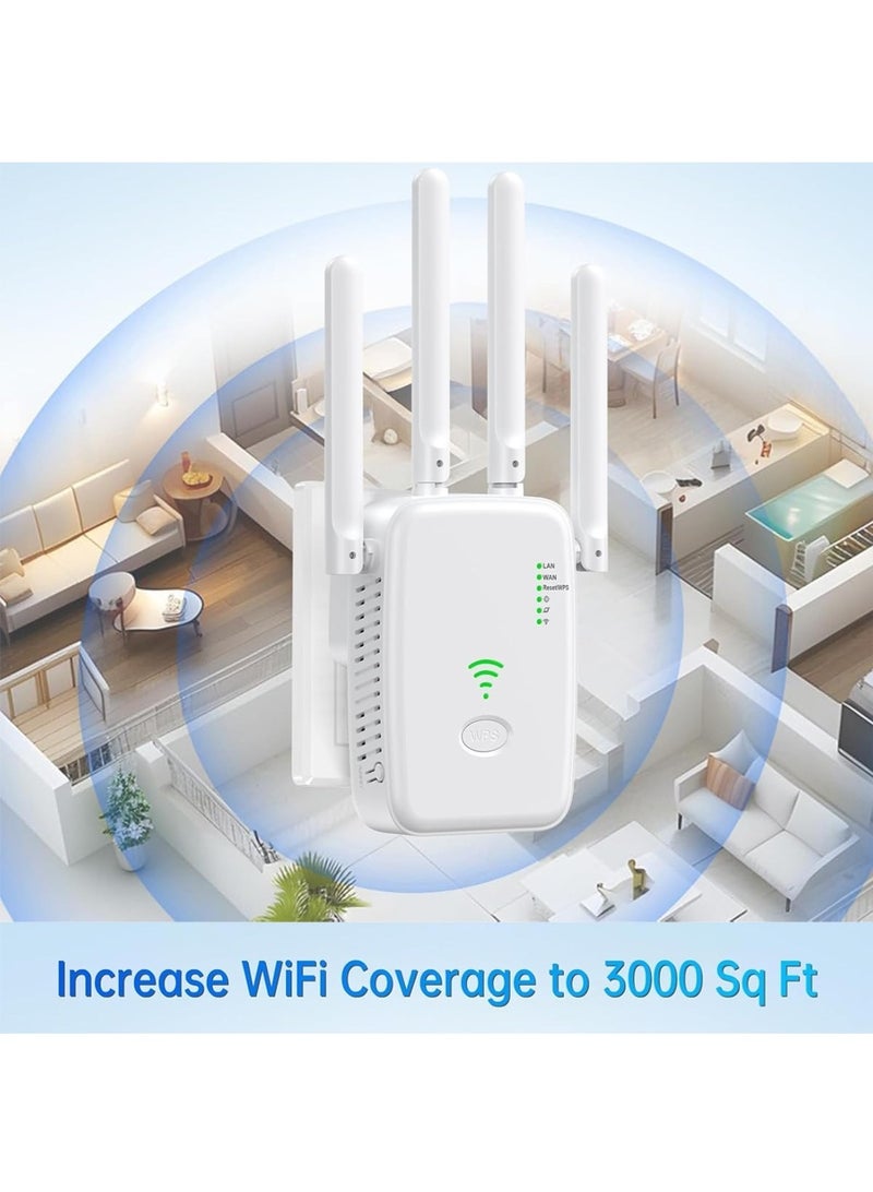 Leon Home Wifi Extender, WiFi Signal Repeater, 300Mbps, 5G/2.4G Dual Band WiFi Extender, AC300 WiFi Range Extender, Broadband/Wi-Fi Extender, One-touch Setting, Plug And Play - Image 2