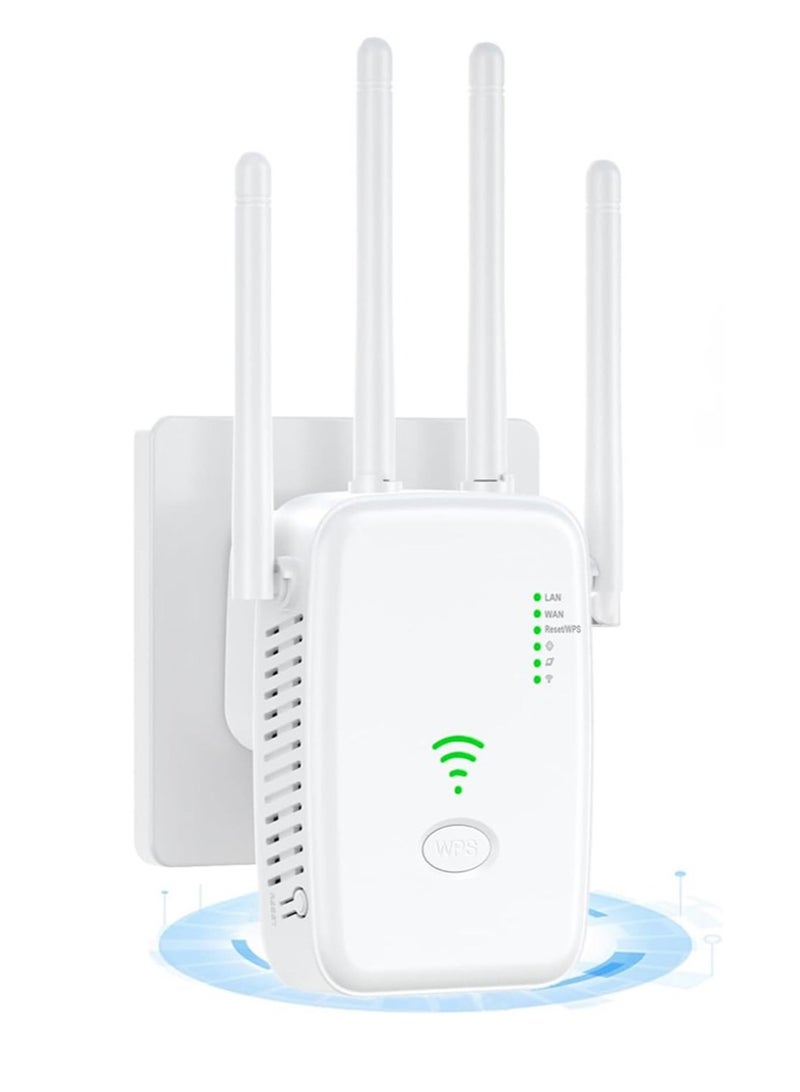 Leon Home Wifi Extender, WiFi Signal Repeater, 300Mbps, 5G/2.4G Dual Band WiFi Extender, AC300 WiFi Range Extender, Broadband/Wi-Fi Extender, One-touch Setting, Plug And Play - Image 1