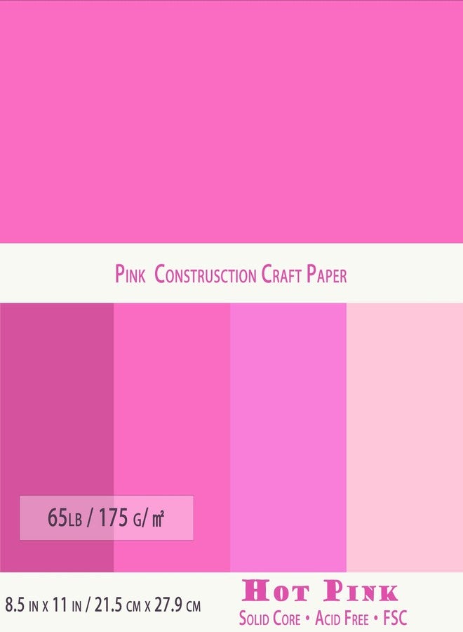 WEKOOSE 40 Sheets Pink Colored Cardstock, Art Kraft Cover Stock Paper, 65lb/175GSM for Card Construction Making, Scrapbooking, Printing, Quilling and Crafts DIY 4 Shades, 10 Sheet Each Color - Image 3