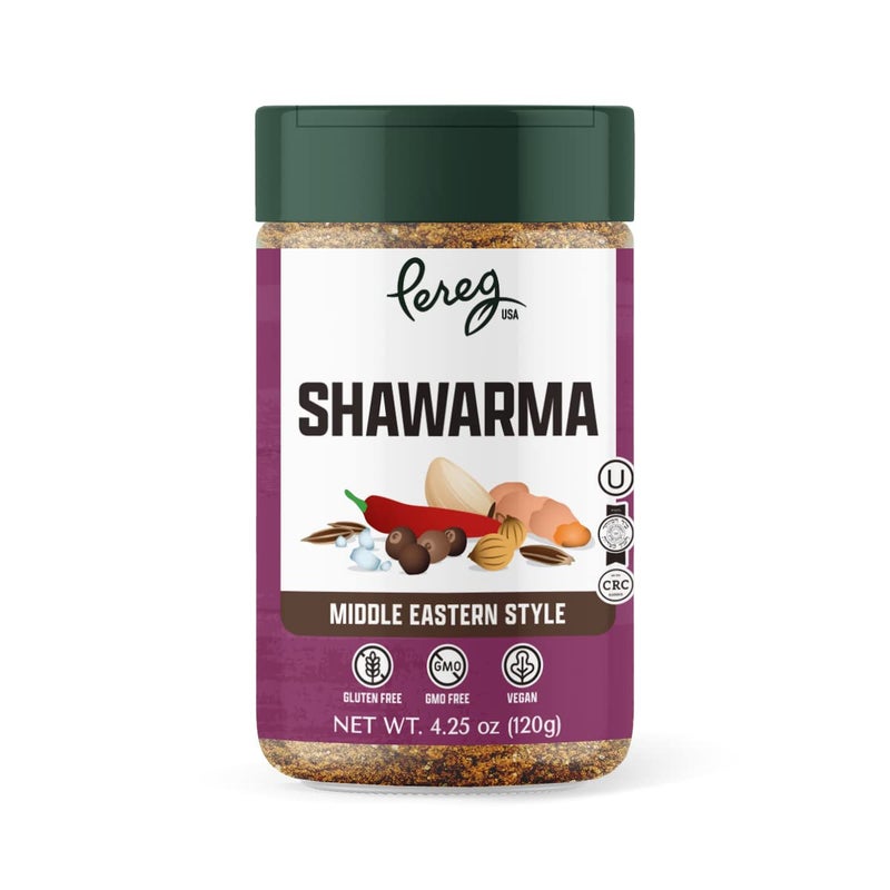 Pereg Shawarma Spice Seasoning (4.25 Oz) - Spice Rub for Meat, Beef, Gyro & Poultry - Grill Flavor - Middle Eastern Spice Mix - Mediterranean - Non-GMO & Vegan - Image 1