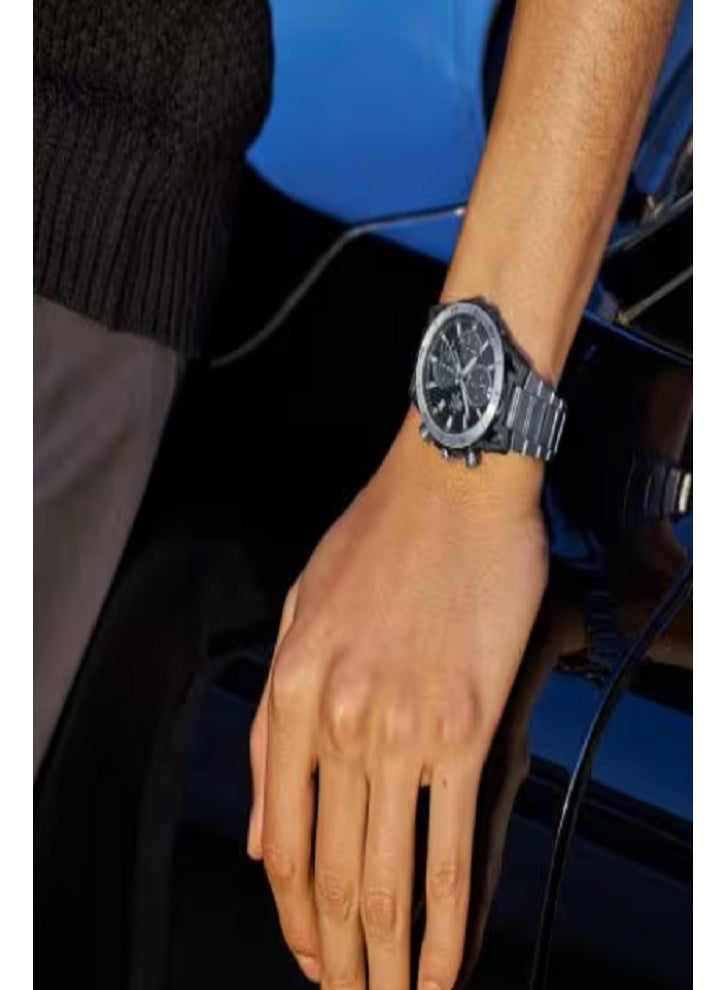 Casio Edifice Men's Chronograph Watch – Stainless Steel Band, 100M Water Resistant, Sporty Analog Display (Model: EFR-573HG-1AV) - Image 2