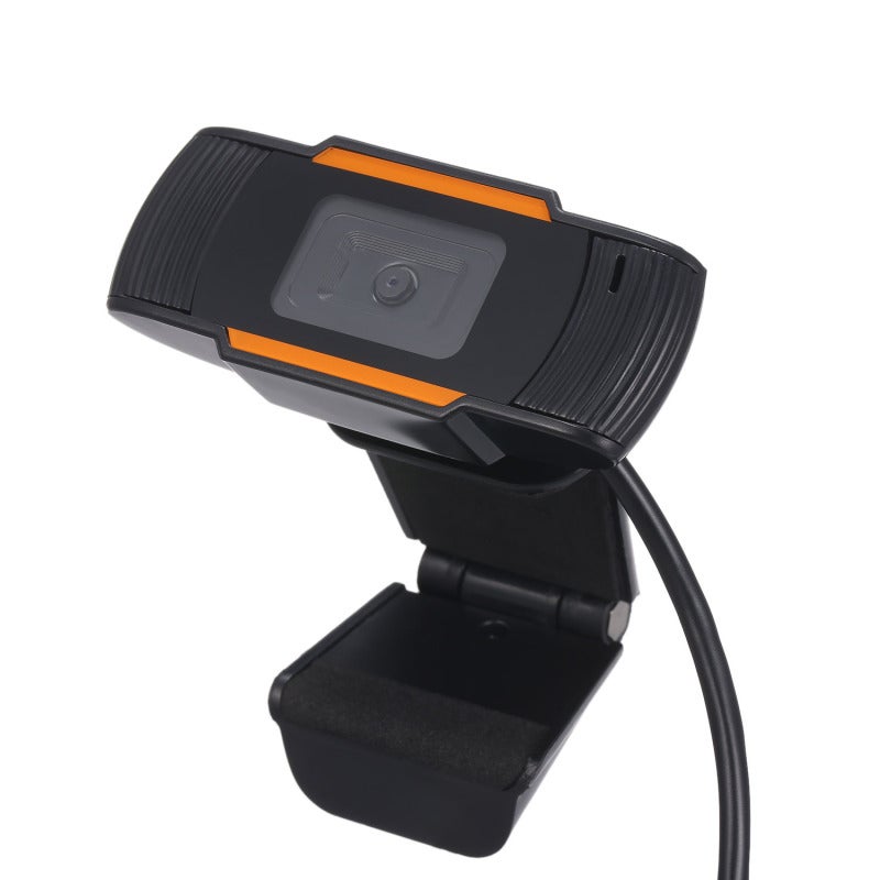 كاميرا ويب بدقة HD 720P: جهاز USB 2.0 بدون برنامج تشغيل وتصغير واستخدام سريع - مع ميكروفون مكافئ للضوضاء وحامل مطبق لسطح المكتب وشاشة العرض للاجتماعات الفيديو والمكتب المنزلي - Image 1
