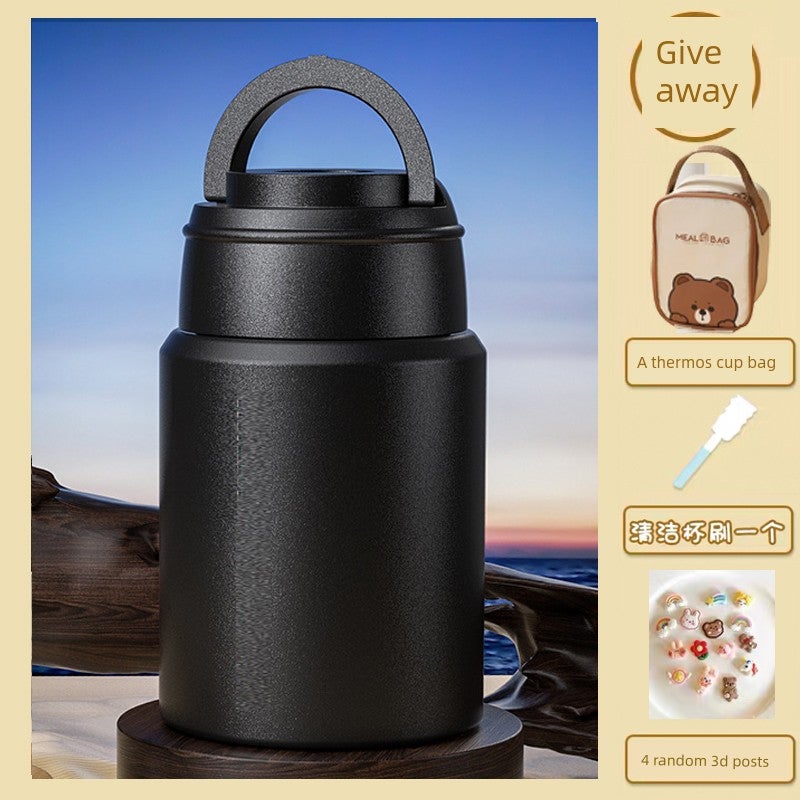 Braised Oats Large Capacity Insulated Lunch Box Bucket Female Student Office Worker Insulated Bucket 316 Stainless Steel Dormitory Braised Cup - Image 4