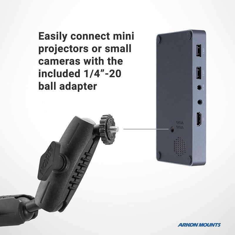 ARKON Mounts Remarkable Creator Pro+ Plus Clamp Mount for Phones and Tablets with LED Light - Image 4