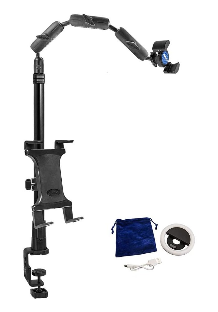 ARKON Mounts Remarkable Creator Pro+ Plus Clamp Mount for Phones and Tablets with LED Light - Image 1