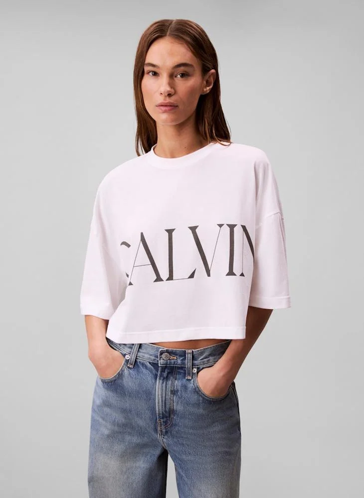 Calvin Klein Jeans Graphic Cropped Top