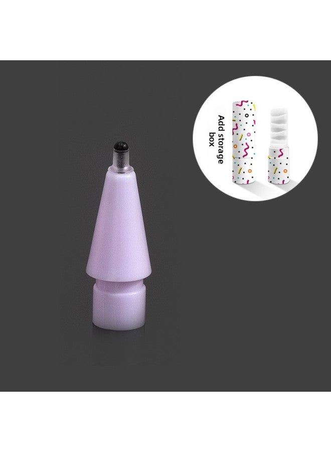 Loquat Damping Mute Nib For HuaweiMpencil2 Star Flash 3 Generation AR Tempered Film Small Blackhead Non-slip Soft Pen Head-Color:Real Purple 【mute Nib】 【For Huawei2/3 Generation Pen Special-with Storage Bo  - Image 1