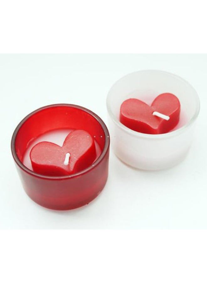 Direct 105 Round Square Dot Baking Lotus Candle Glass Heat-resistant Candle Glass-Color:White-Capacity:51-100ML  - Image 4