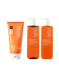 Mise En Scene 3 Min Korean Hair Mask Perfect Serum Conditioner Original 22.99 Fl Oz Perfect Serum Original Shampoo 22.99 Fl Oz