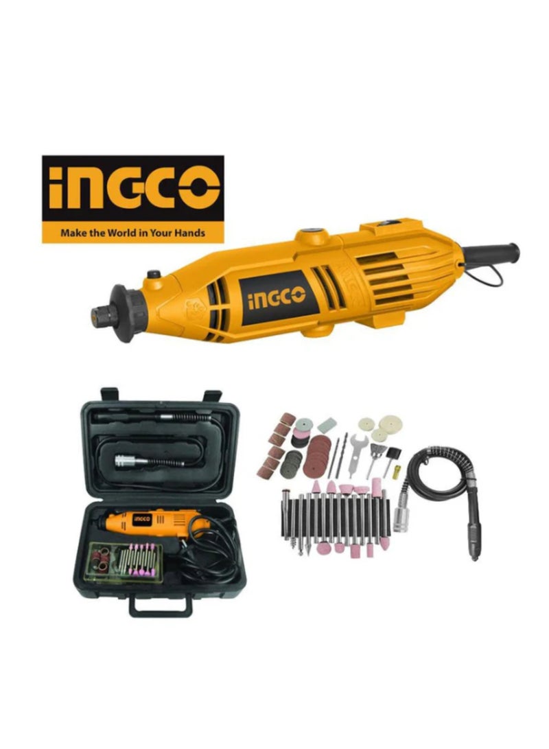 Mini Electric Drill With Accessory Set Yellow/Black 
