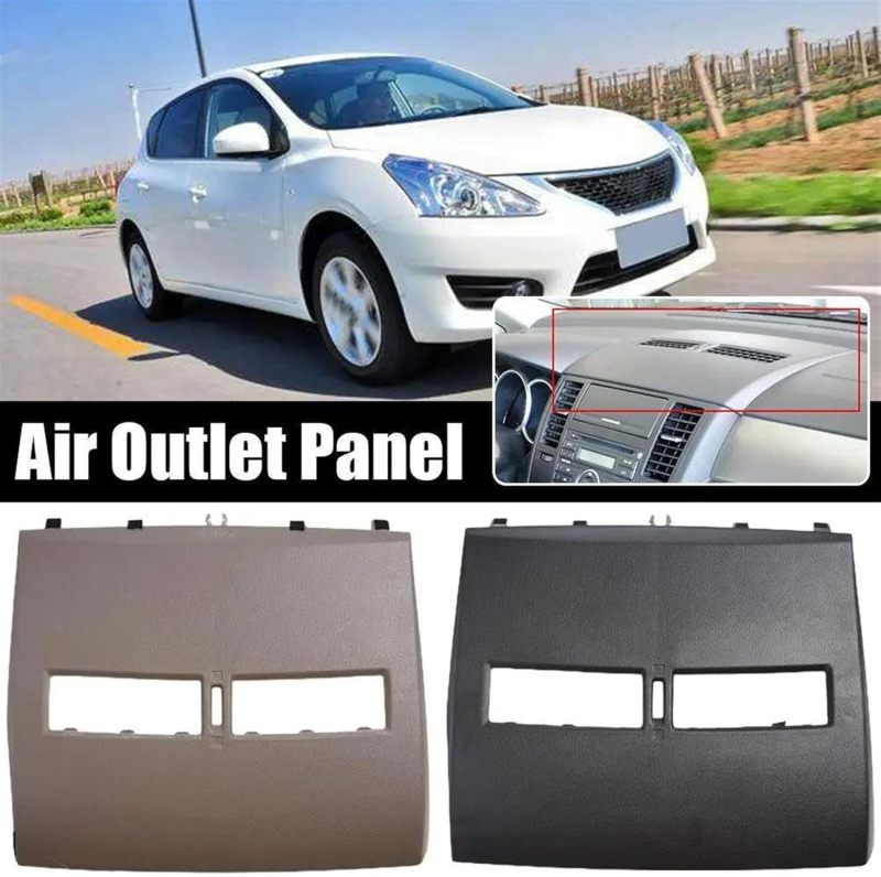 Car Air Vent Cover: Black 1X Plate, Exquisite Craftsmanship, Easy Installation - Stable Performance Dashboard Vent Cover for Nissan Tiida Daily Commute, Road Travel - Image 5
