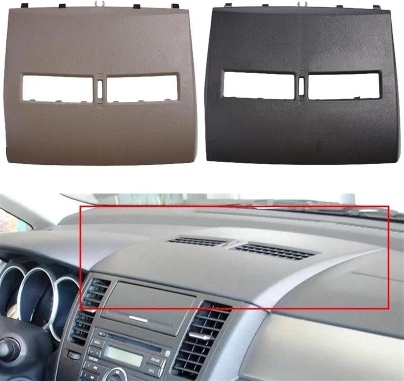 Car Air Vent Cover: Black 1X Plate, Exquisite Craftsmanship, Easy Installation - Stable Performance Dashboard Vent Cover for Nissan Tiida Daily Commute, Road Travel - Image 3