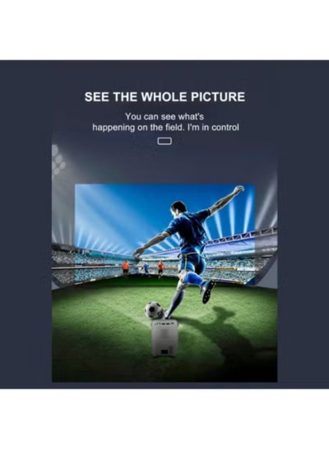 ELTRAZONE Video Game Projector – 2X Wireless Game Controllers, Android 9.0 Smart Projector with Wi-Fi 2.4/5G, HDMI/USB/Audio Support, Screen Mirroring, 4K Ultra HD Compatible, 1080P Real Physical Resolution, 3GB+64GB Storage, Home Entertainment Black for Gaming, Movies, and Streaming in UAE - Image 3