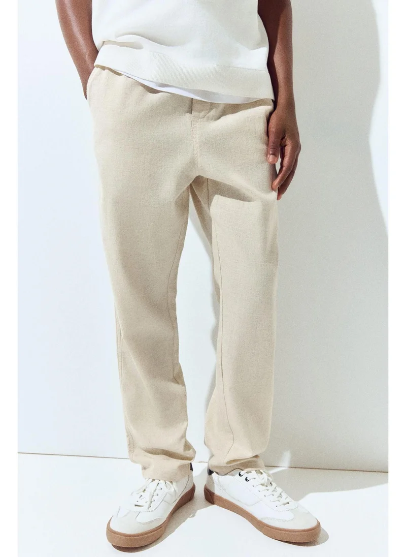 H&M Linen-blend trousers