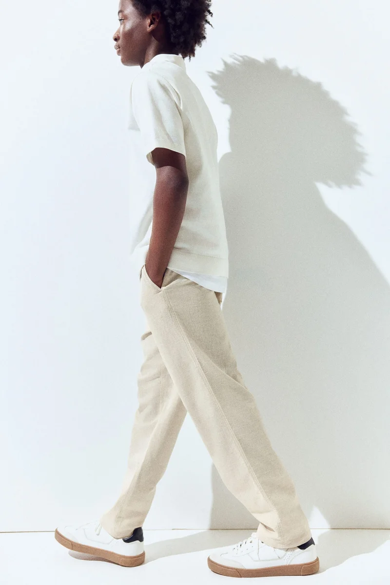 H&M Linen-blend trousers