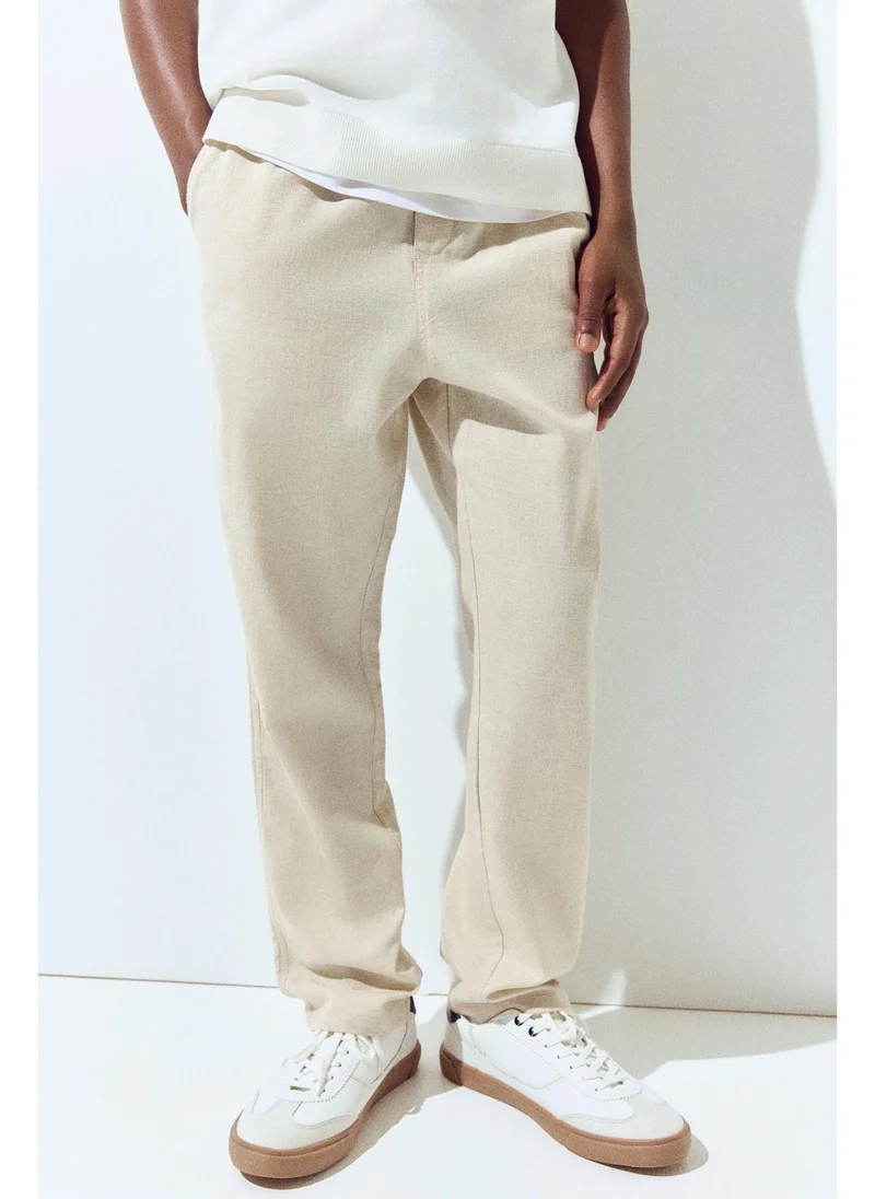اتش اند ام Linen-blend trousers