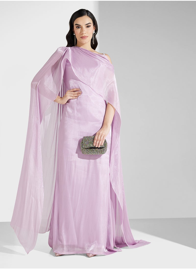 Namshi x - One Shoulder Dress With Exaggerated Trail - Image 1