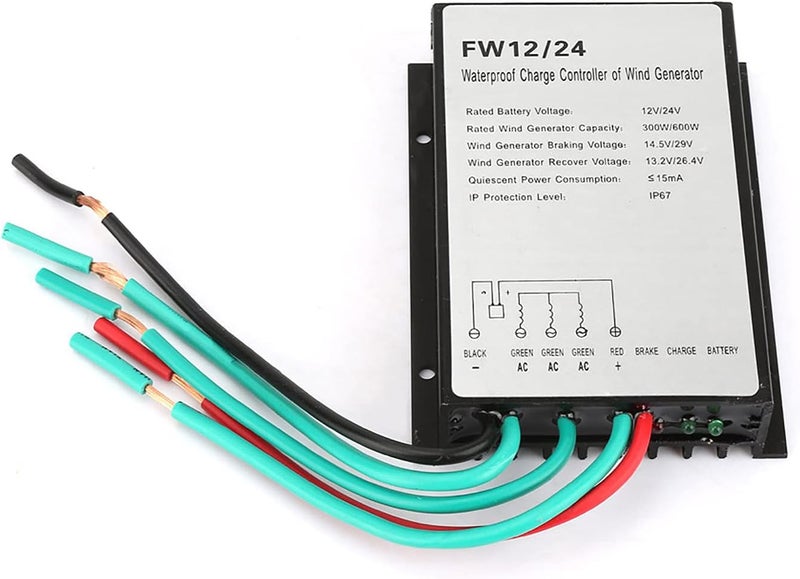 مستودعات متعددة النقاط على مستوى البلاد وحدة تحكم توربينات الرياح، FW12/24 300W/600W بتصنيف IP67، 3.9 × 3.4 × 1.1 بوصة جودة محسنة للاستخدام اليومي تصميم يطيل العمر كل منطقة جودة عالمية موثوقة - Image 1