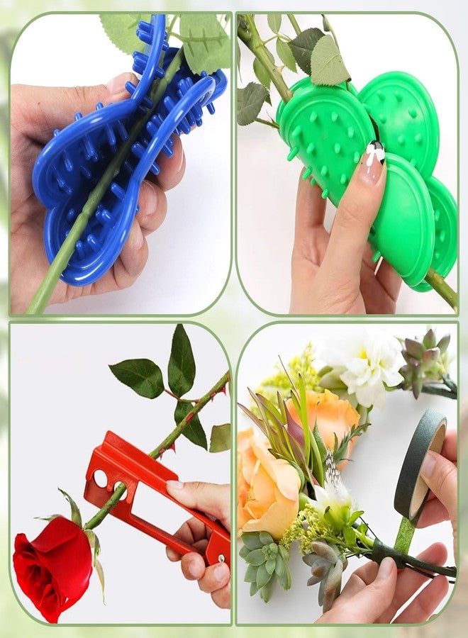 HDFCLUP 50 pc Kraft Paper Flower Bags with Handles Cones & Brown Bouquets - Shears, Thorn Remover, Floral Tape & Lace Ribbon (13.78Inches) - Image 4