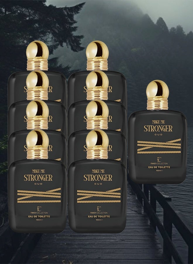فانسي كوليكشون 9 قطع عطر ميك مي سترونغِر عود للرجال 100 مل - Image 1