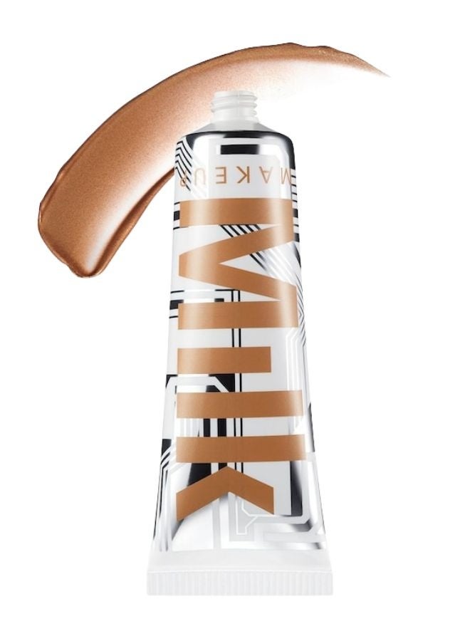 ميلك ميكب مُضيء سائل بيونيك جلو من ميلك ميك أب مع حمض الهيالورونيك - ريالييتي (برونزي لامع)، 26.8 مل | مُضيء سائل مرطب لإطلالة دافئة، متوهجة، وندية - Image 1