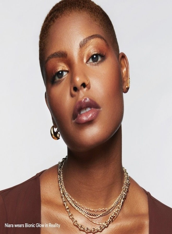 ميلك ميكب مُضيء سائل بيونيك جلو من ميلك ميك أب مع حمض الهيالورونيك - ريالييتي (برونزي لامع)، 26.8 مل | مُضيء سائل مرطب لإطلالة دافئة، متوهجة، وندية - Image 3