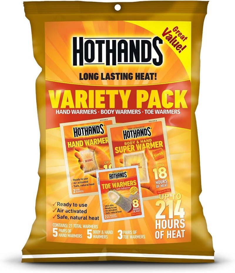 HotHands حزم هوت هاندز هيتماكس المتنوعة الجديدة كليًا - حزمة اقتصادية مكونة من نوعين