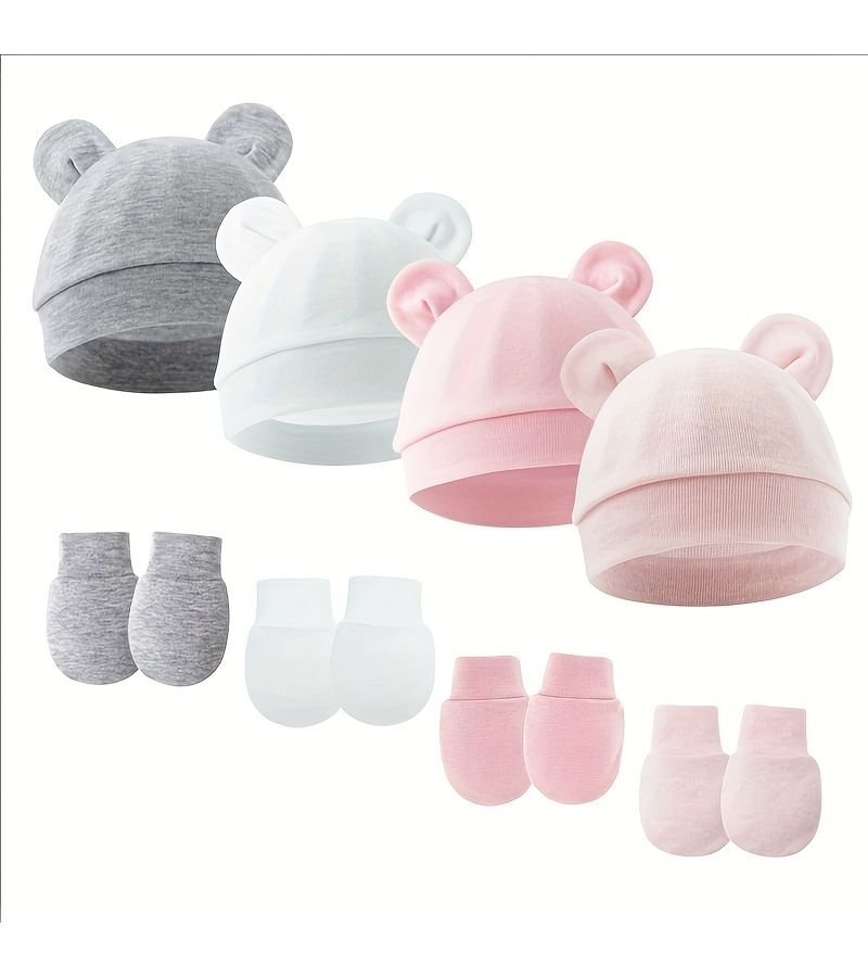 Army Green Baby Beanie and Gloves 2 Piece Set - Image 1