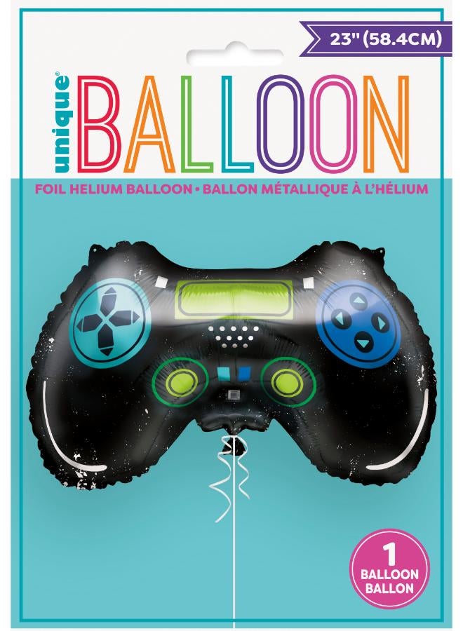 Unique بالون فويل على شكل وحدة تحكم ألعاب عملاق 23 بوصة - Image 2