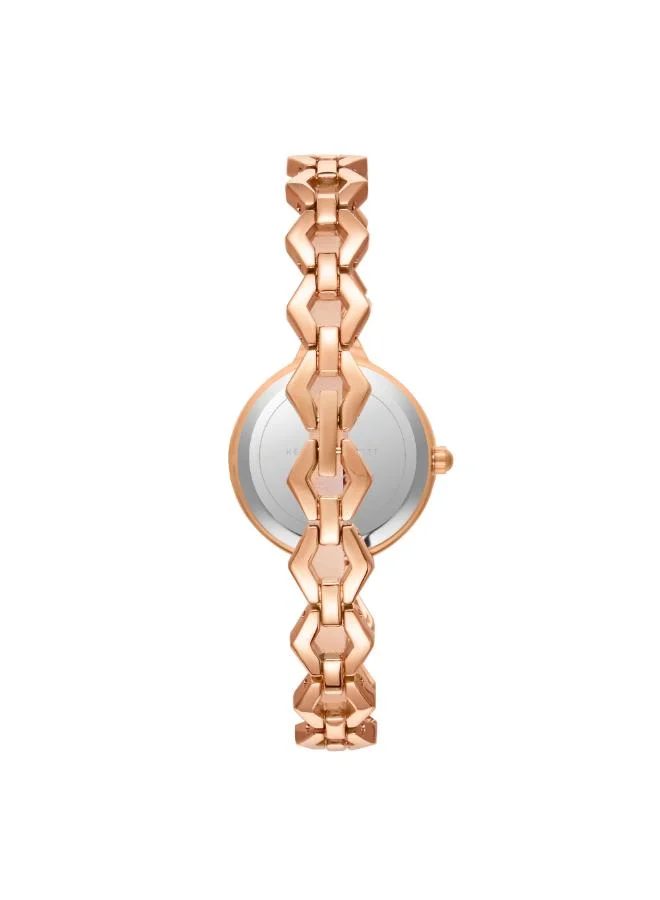 KENNETH SCOTT Kenneth Scott K23508-RBKS Women's Analog Display Watch & Stainless steel Strap Rose Gold