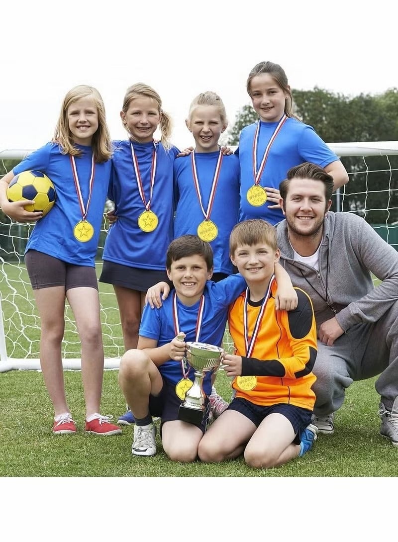 Winner Medals, 36 Pcs Plastic Medals Gold Medals for Kids with Ribbon Sports Day Medals for Children Party Favor Decorations, Sports Competition Awards - Image 2