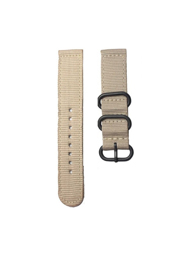 O Ozone Woven Nylon Strap Compatible with Samsung Galaxy Watch 3 45mm / Galaxy Watch 46mm / Gear S3 Frontier / Classic / Watch GT 2 46mm Bands 22mm Quick Release Replacement Strap Band - Khaki - Image 1