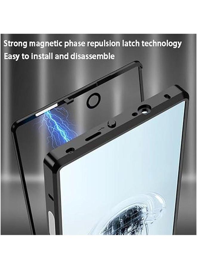 Case Compatible with ZTE Nubia Red Magic 10 Pro/10 Pro+ Case, Aluminium Alloy Metal Frame + Tempered Glass Back Cover Full Camera Lens Protection - Image 3