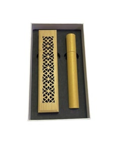 BAKHOOR AL BOSIDIN Incense burner gift box with brown incense sticks 10.5cm 