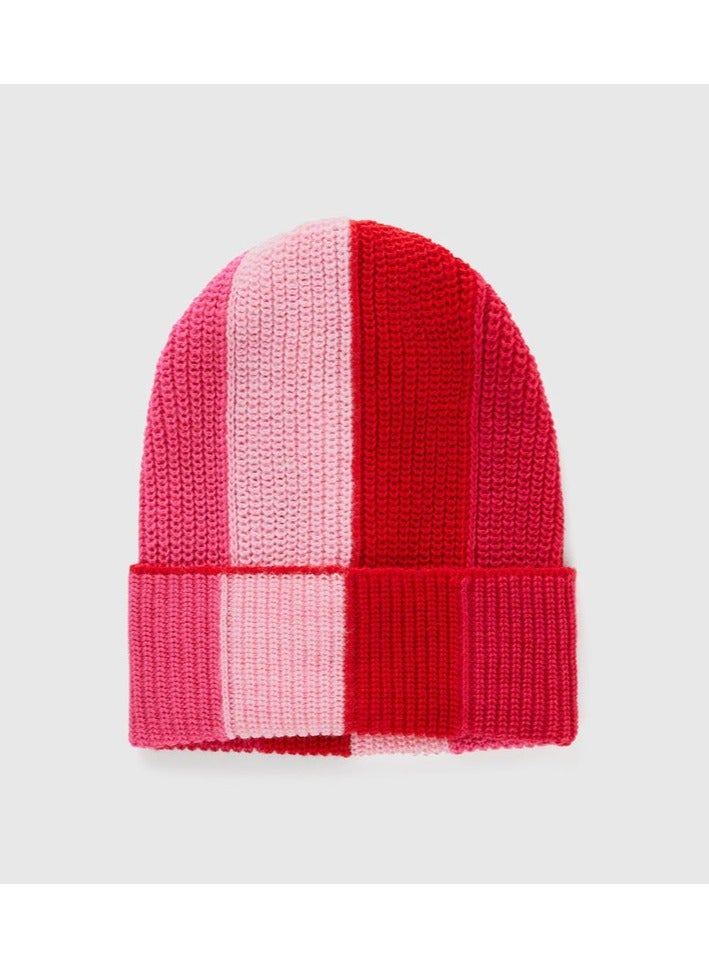 Benetton HAT IN WOOL BLEND WITH INLAY  - Image 2