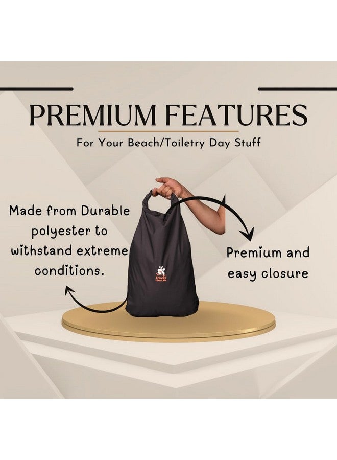 Travel Likes Me Waterproof Travel Bag - Small Pouch for Men and Women, Travelling Gear, Camping Accessories, Trekking, Hiking, Swimming, Traveller Pouches, 20l ltrs Dry Bag (Black, 20 Liters) - Image 5