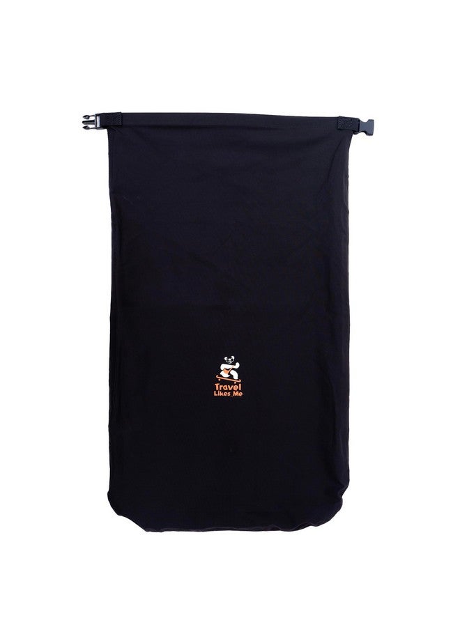 Travel Likes Me Waterproof Travel Bag - Small Pouch for Men and Women, Travelling Gear, Camping Accessories, Trekking, Hiking, Swimming, Traveller Pouches, 20l ltrs Dry Bag (Black, 20 Liters) - Image 1