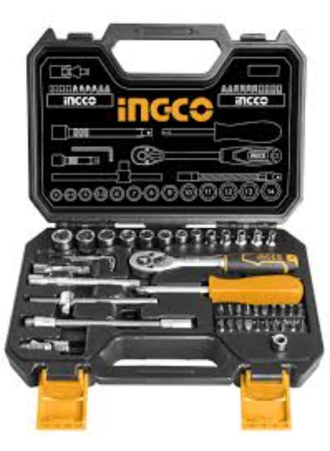 إنجكو طقم لقم ربع بوصة – 45 قطعة - Image 1