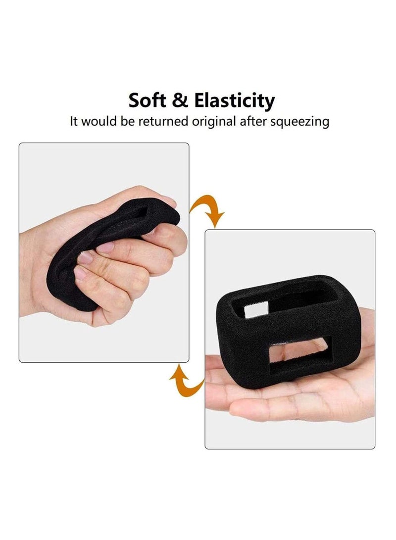 Captaintech Foam Windslayer Housing Case for Hero 10/ 9, Windscreen Windshield Windslayer Cover Muffler Housing Frame Case Compatible for Gopro Hero 10/ 9 (Black 2 Pack) - Image 2